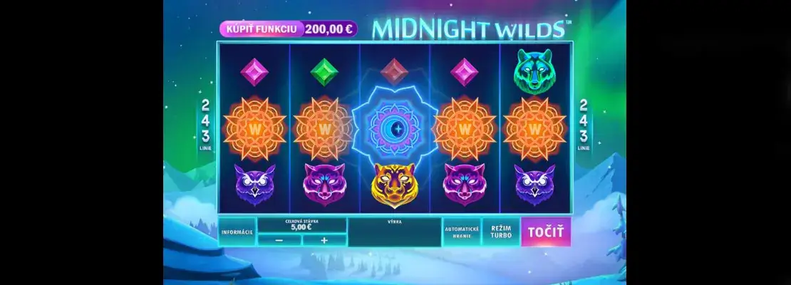 Úvodná obrazovka hry Midnight Wilds