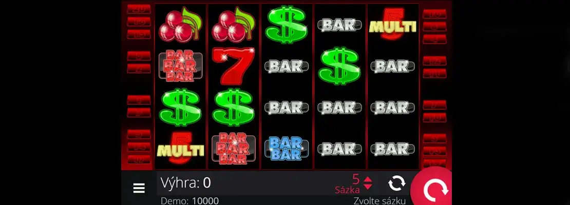 Úvodná obrazovka hry Multi 5