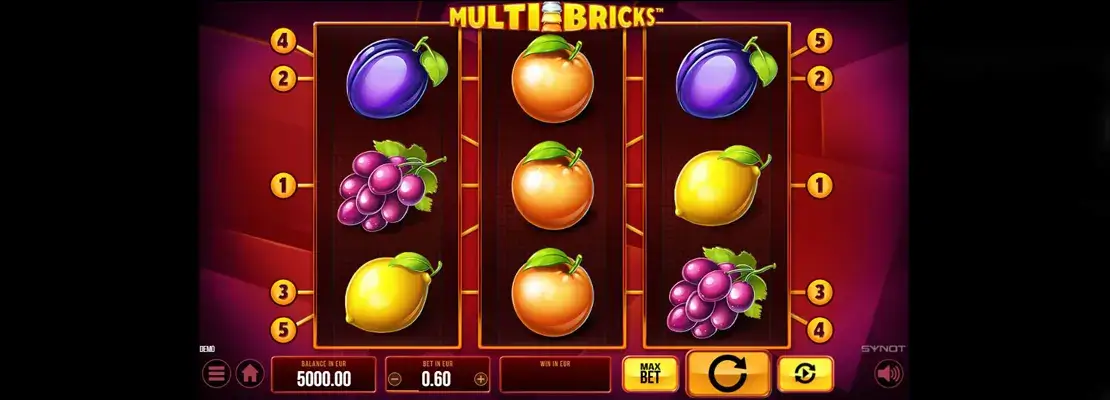 Úvodná obrazovka hry Multi Bricks