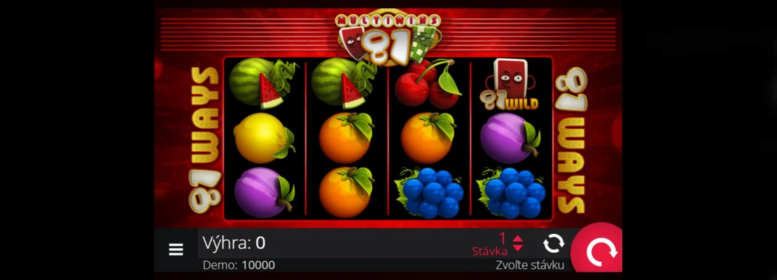 Úvodná obrazovka hry Multiwins 81