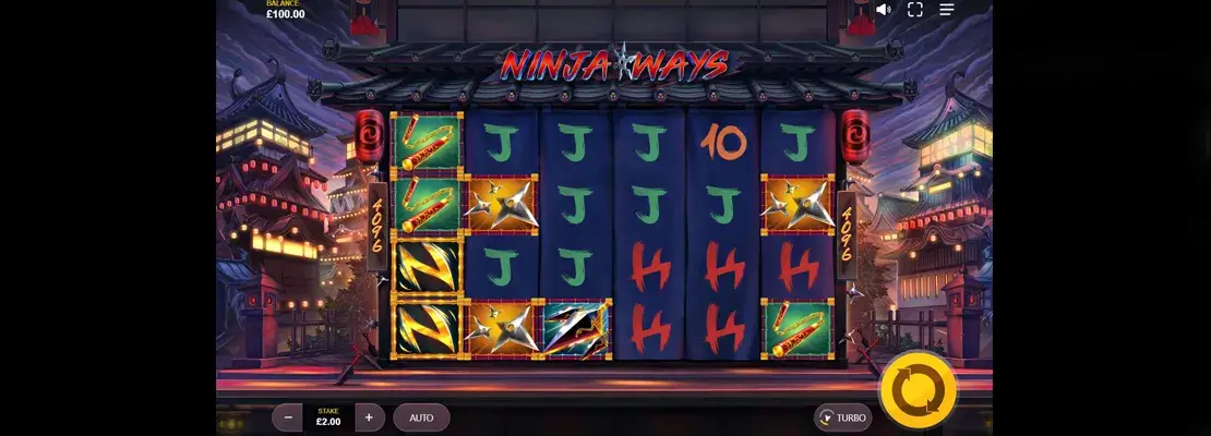 Úvodná obrazovka hry Ninja Ways