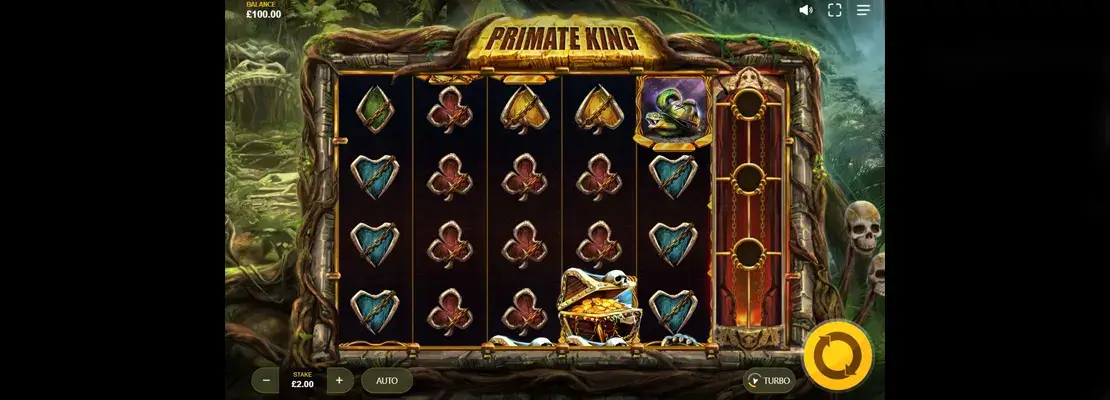 Úvodná obrazovka hry Primate King