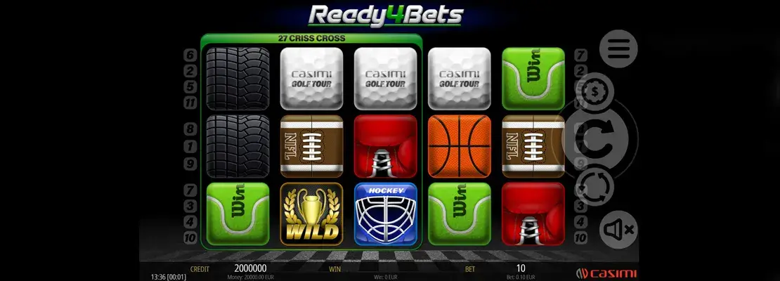 Úvodná obrazovka hry Ready 4 Bets