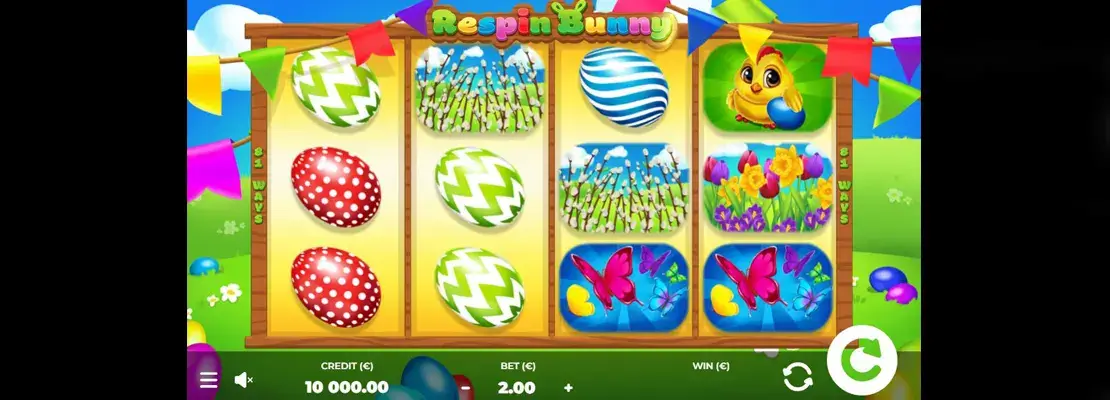 Úvodná obrazovka hry Respin Bunny