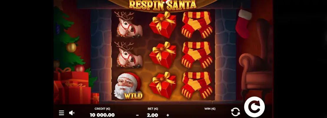 Úvodná obrazovka hry Respin Santa