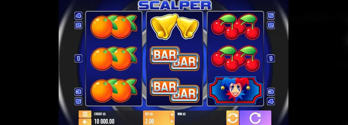 Úvodná obrazovka hry Scalper