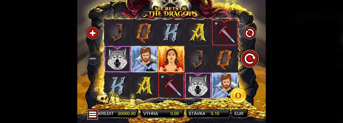 Úvodná obrazovka hry Secret Of The Dragons