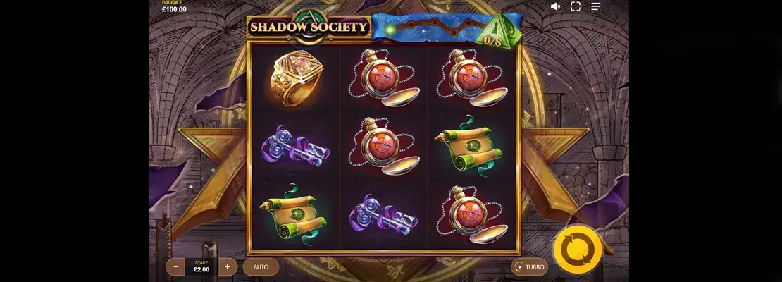 Úvodná obrazovka hry Shadow Society