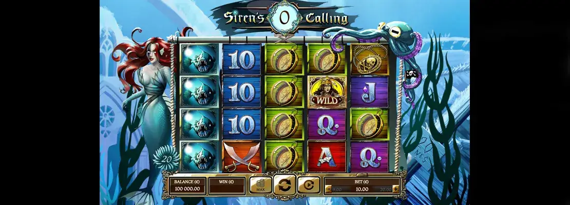 Úvodná obrazovka hry Sirens Calling