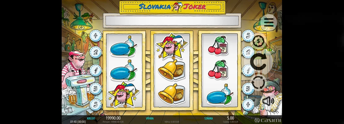 Úvodná obrazovka hry Slovakia Joker