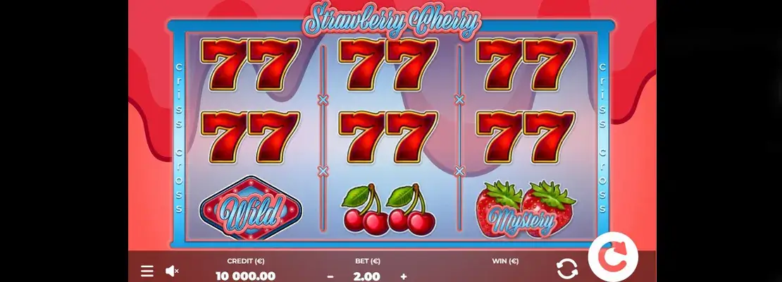 Úvodná obrazovka hry Strawberry Cherry