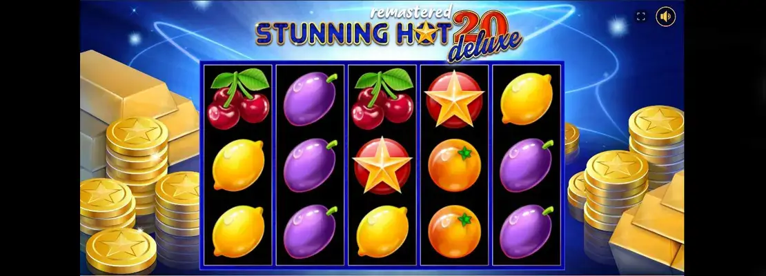 Úvodná obrazovka hry Stunning Hot 20 Deluxe Remastered