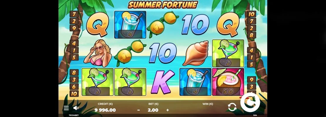 Úvodná obrazovka hry Summer Fortune