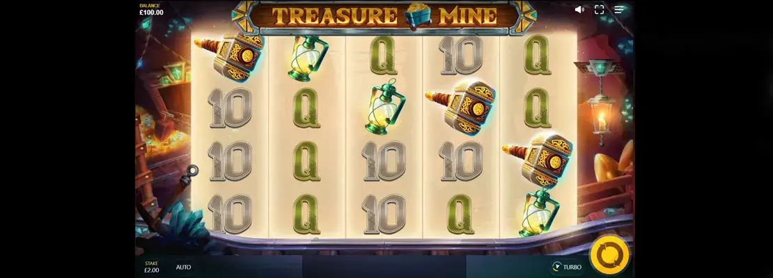 Úvodná obrazovka hry Treasure Mine