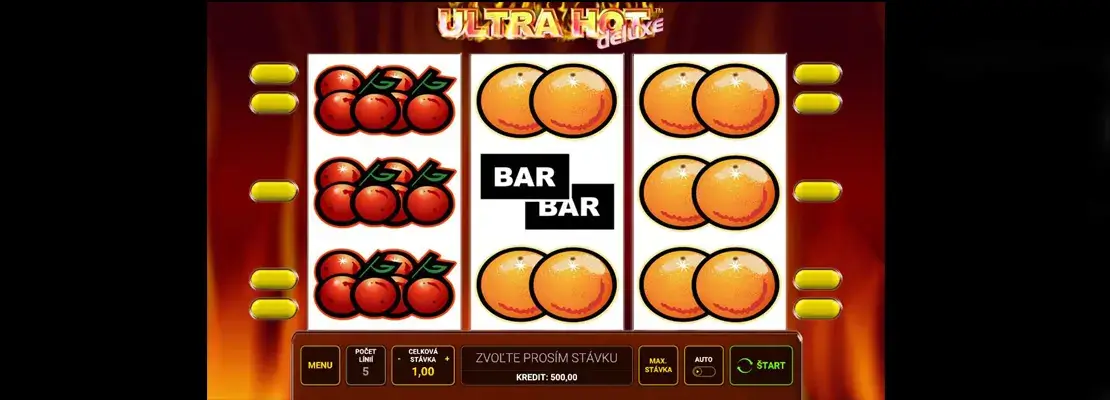 Úvodná obrazovka hry Ultra Hot Deluxe