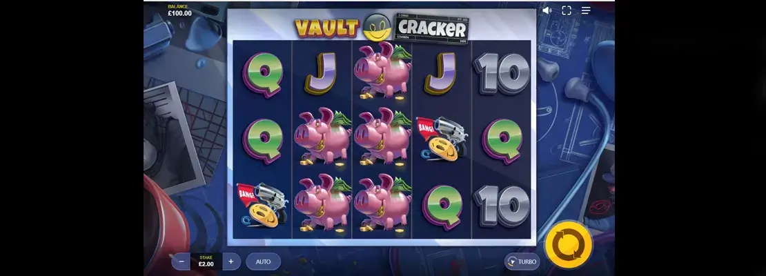 Úvodná obrazovka hry Vault Cracker