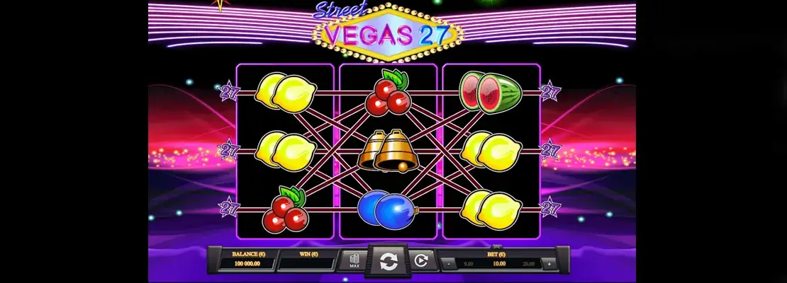 Úvodná obrazovka hry Vegas 27 Street