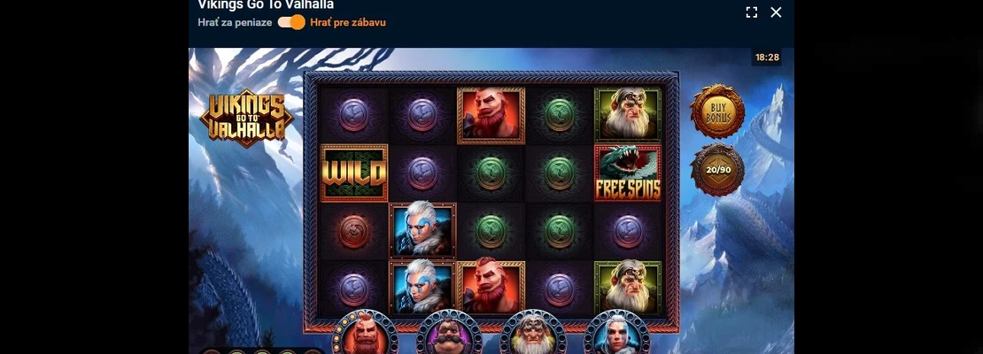 Úvodná obrazovka hry Vikings Go To Valhalla