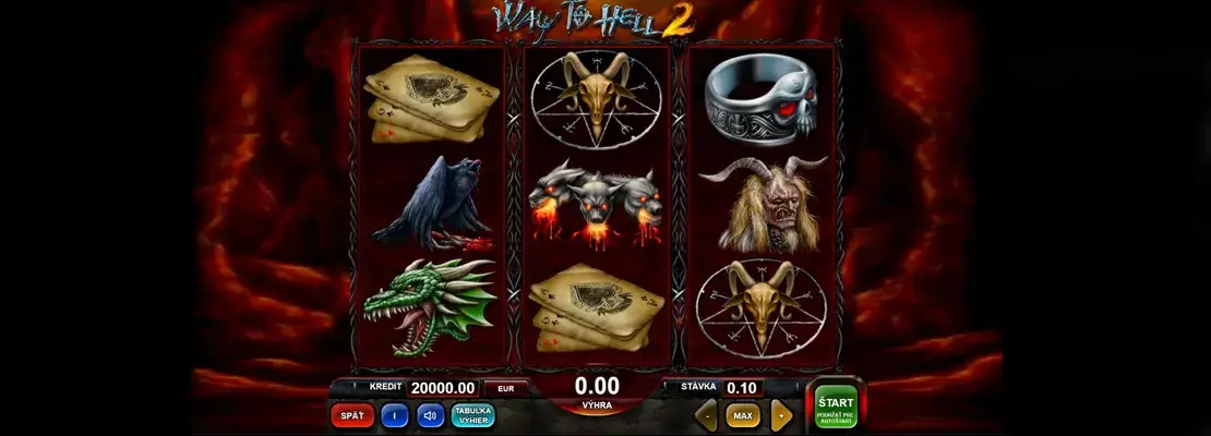 Úvodná obrazovka hry Way To Hell II