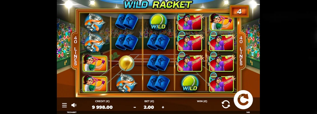 Úvodná obrazovka hry Wild Racket