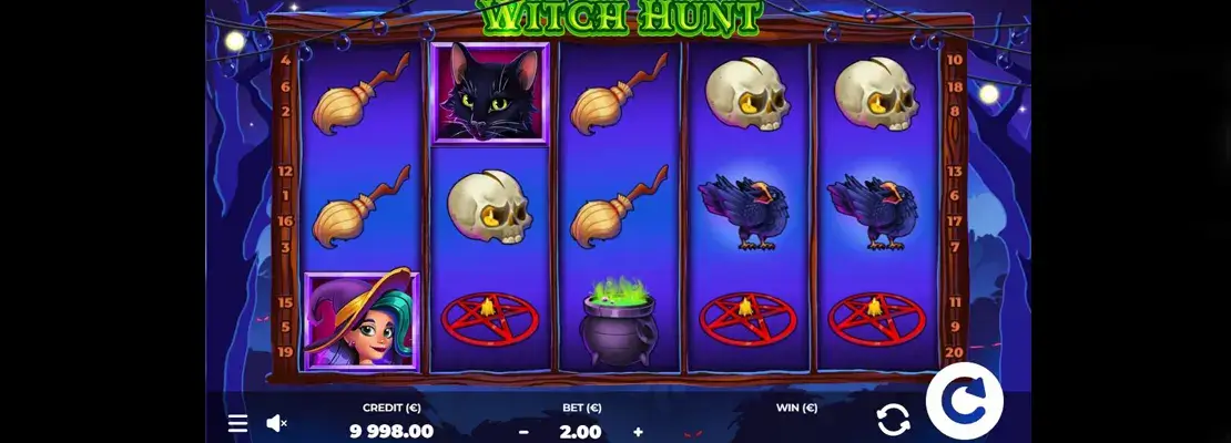 Úvodná obrazovka hry Witch Hunt